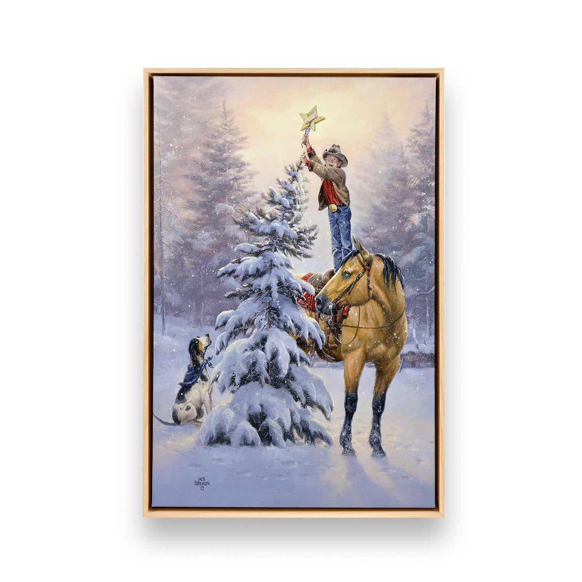 [Color:American Maple], Picture of art in a American Maple frame