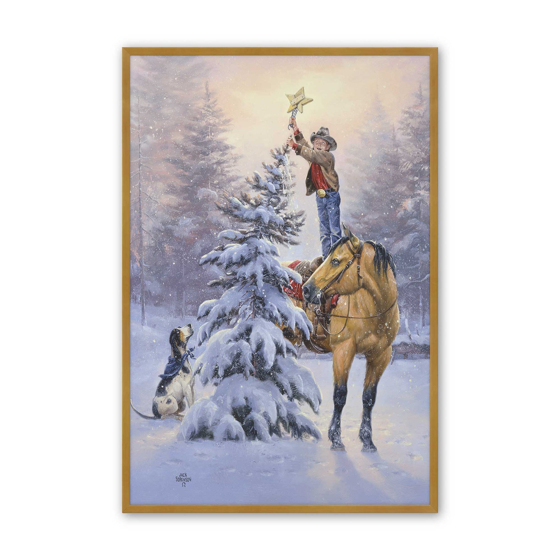 [Color:Polished Gold], Picture of art in a Polished Gold frame