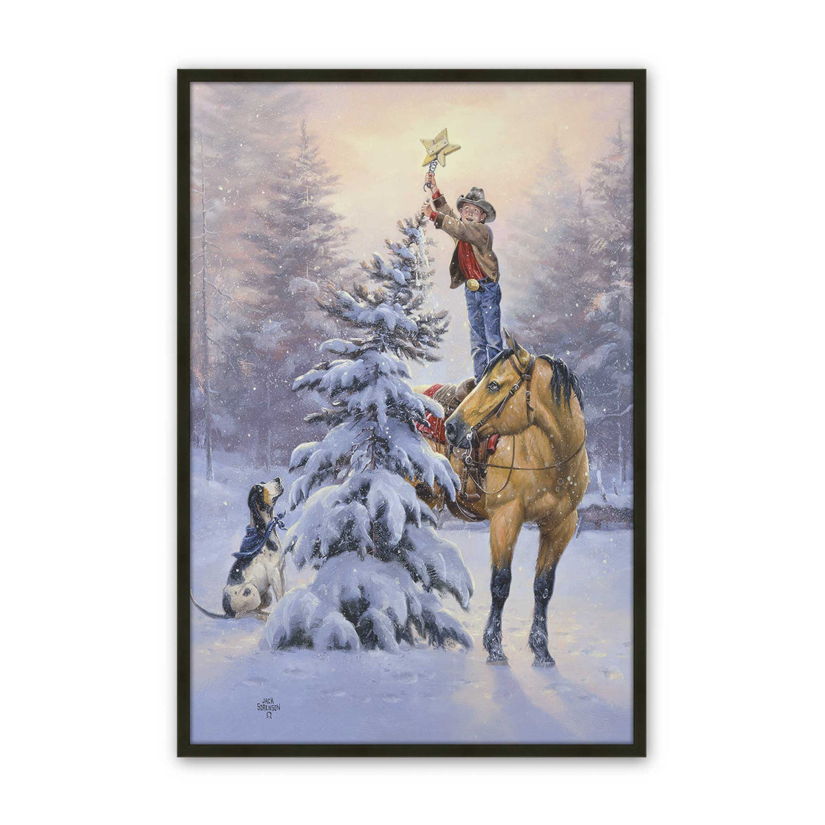 [Color:Satin Black], Picture of art in a Satin Black frame