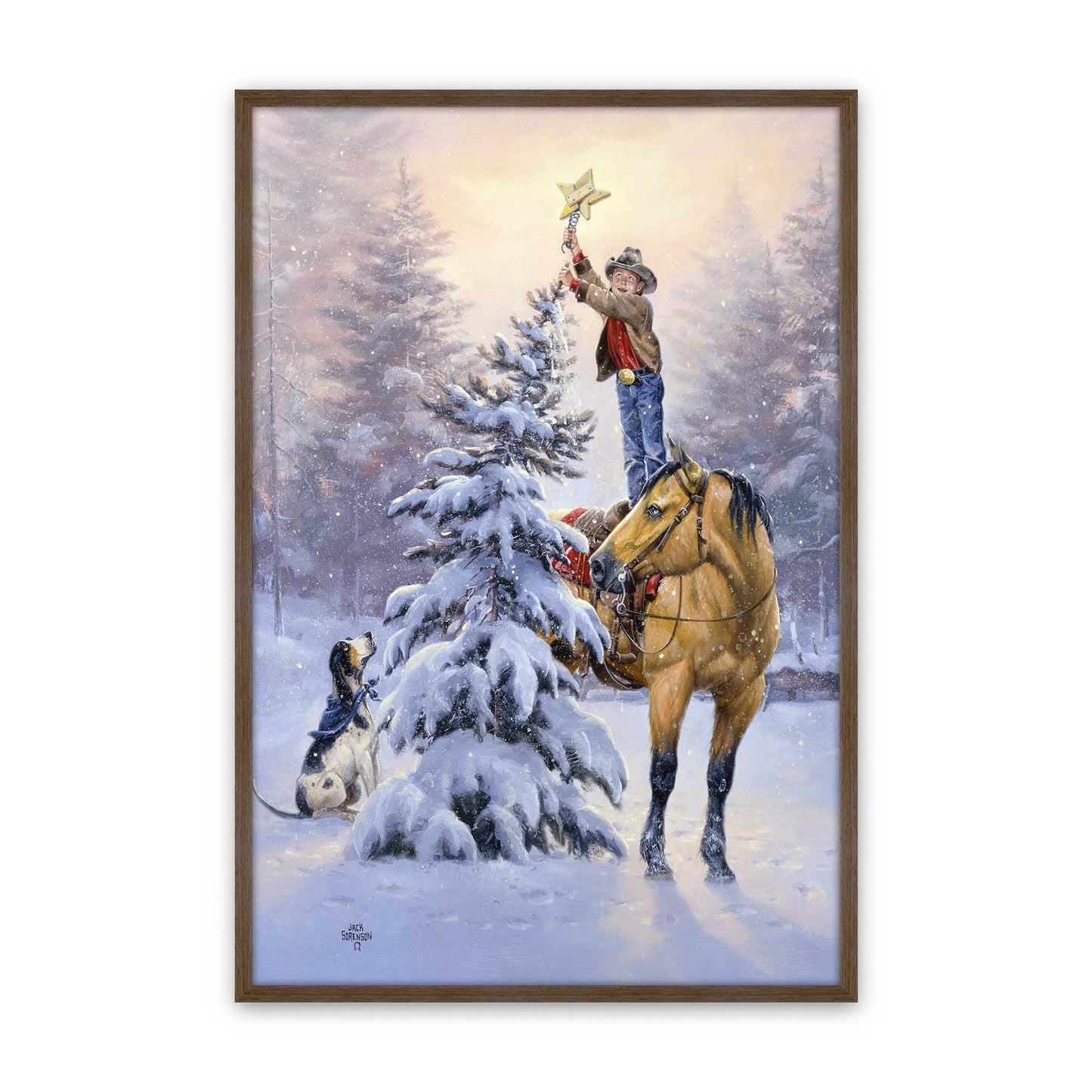 [Color:Walnut], Picture of art in a Walnut frame