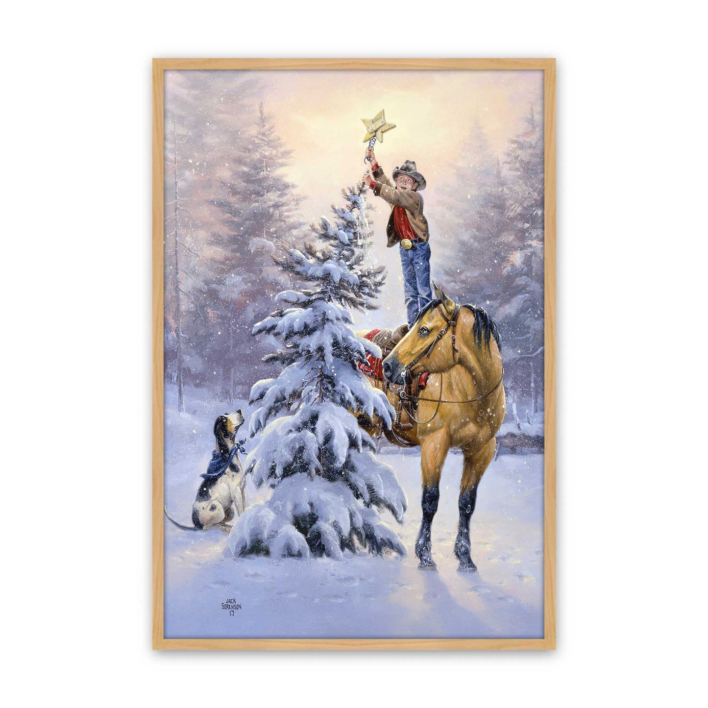 [Color:American Maple], Picture of art in a American Maple frame