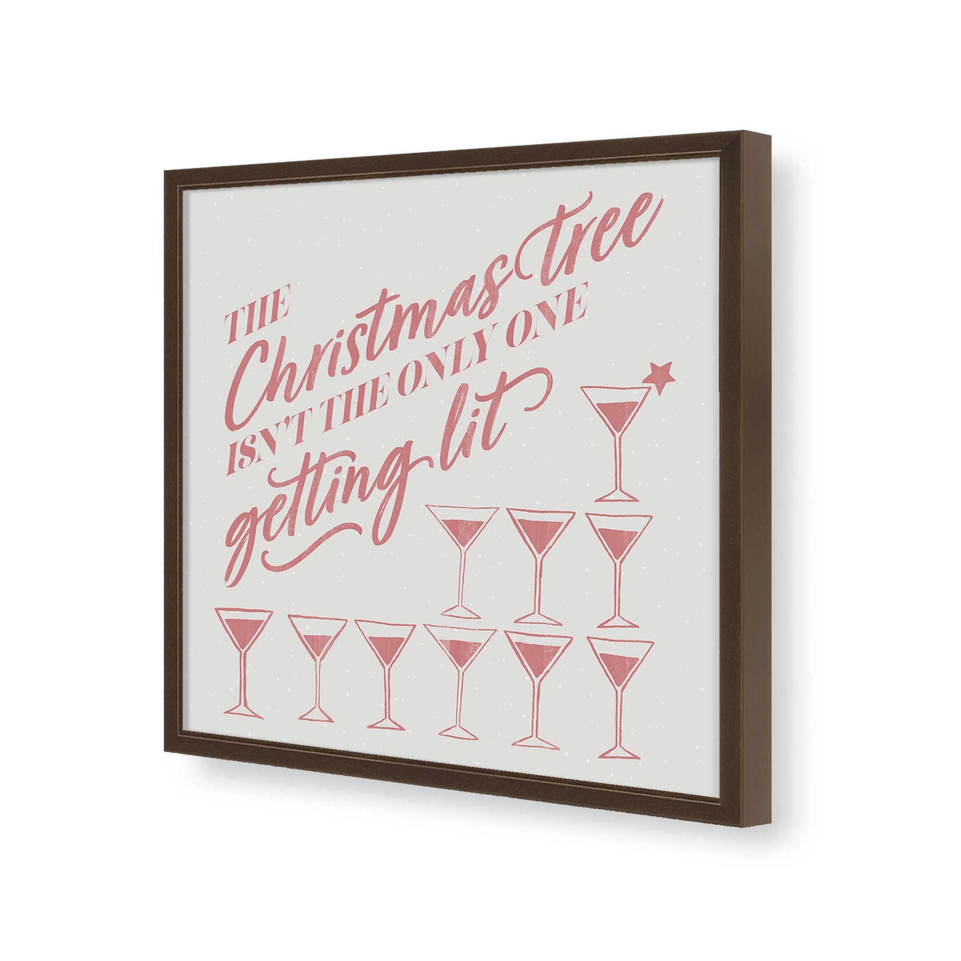 [Color:Espresso], Picture of art in a Espresso frame of the corner