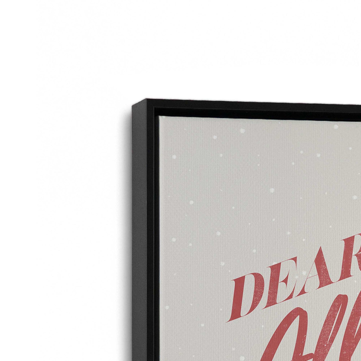 [Color:Satin Black], Picture of art in a Satin Black frame at an angle