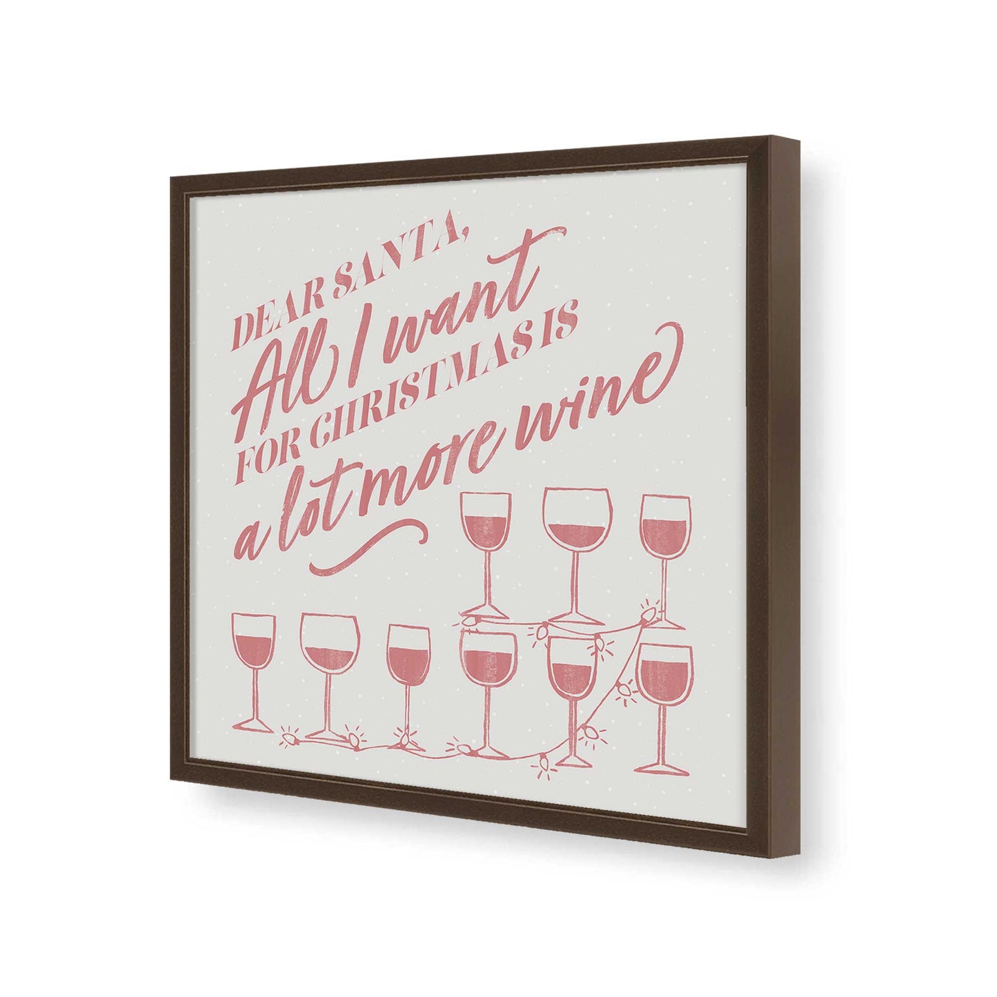 [Color:Espresso], Picture of art in a Espresso frame of the corner