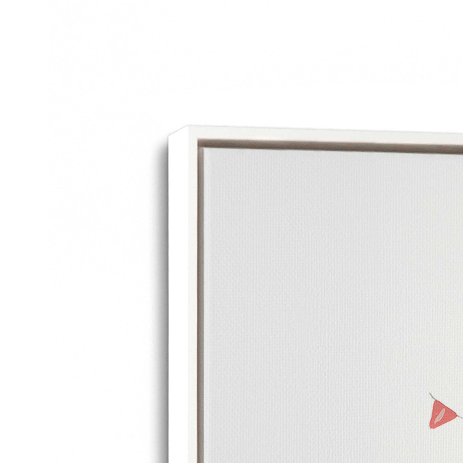 [Color:Opaque White], Picture of art in a White frame at an angle