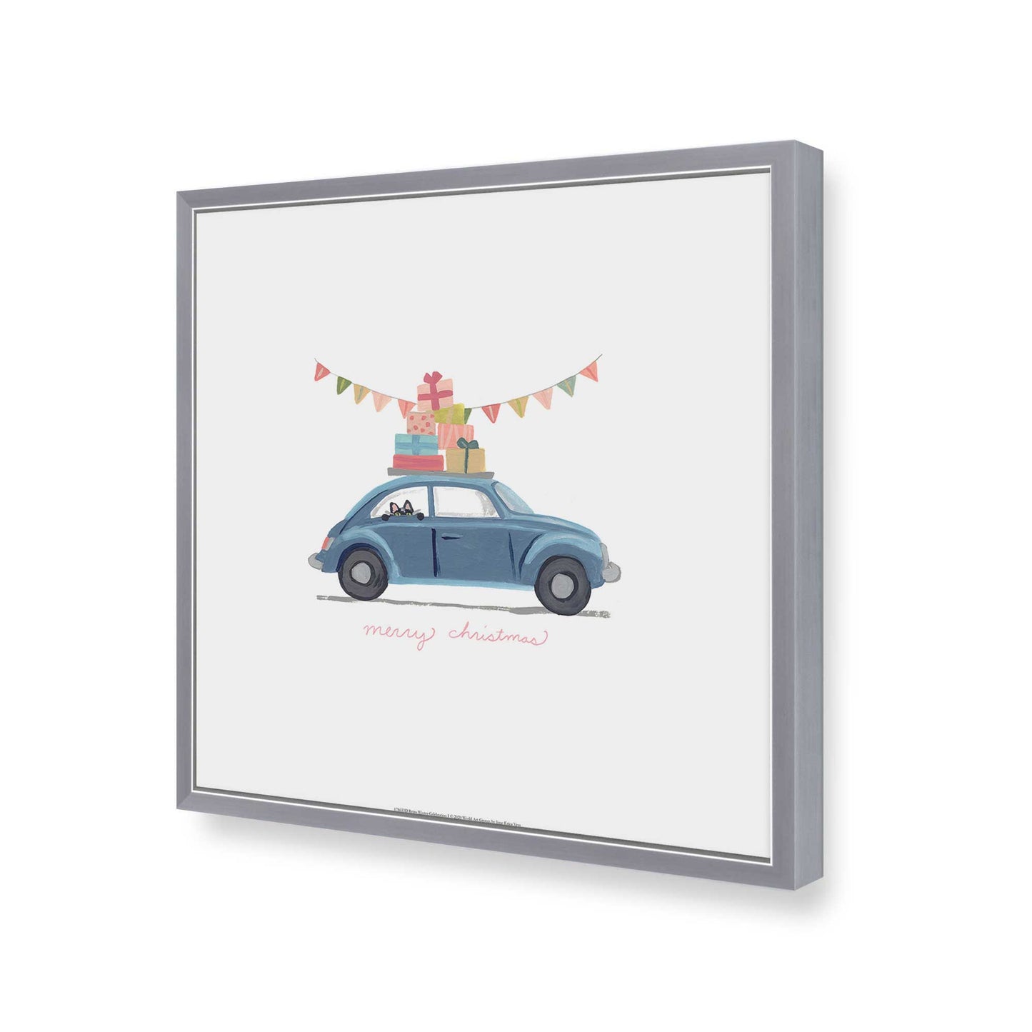 [Color:Polished Chrome], Picture of art in a Polished Chrome frame of the corner