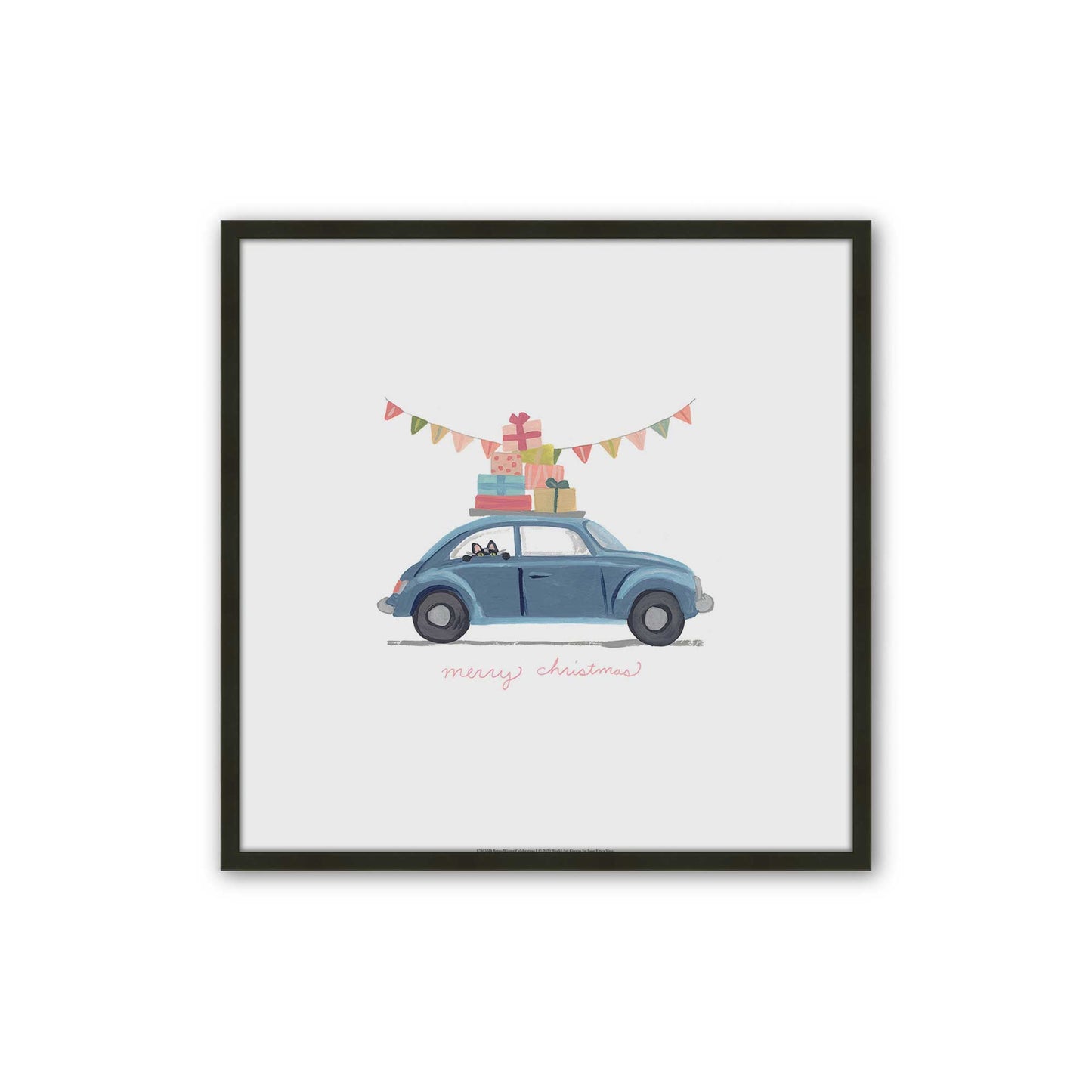 [Color:Satin Black], Picture of art in a Satin Black frame