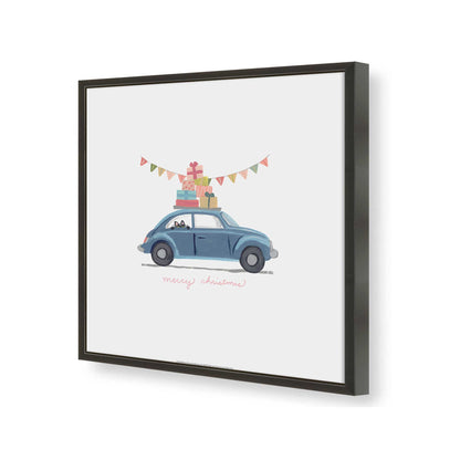 [Color:Satin Black], Picture of art in a Satin Black frame of the corner