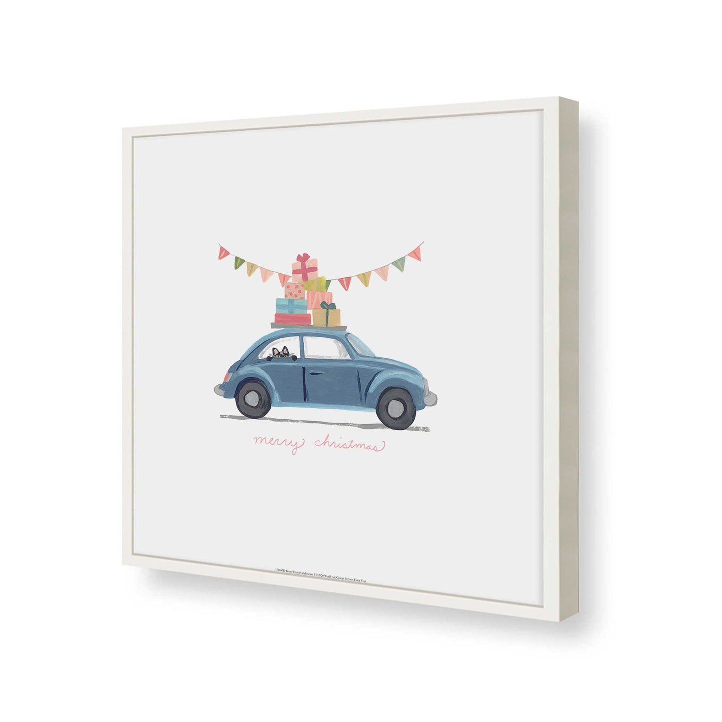 [Color:Opaque White], Picture of art in a Opaque White frame of the corner