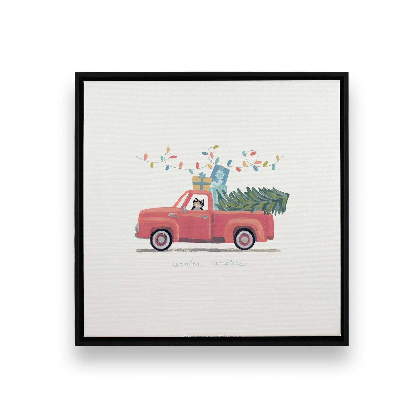 [Color:Satin Black], Picture of art in a Satin Black frame
