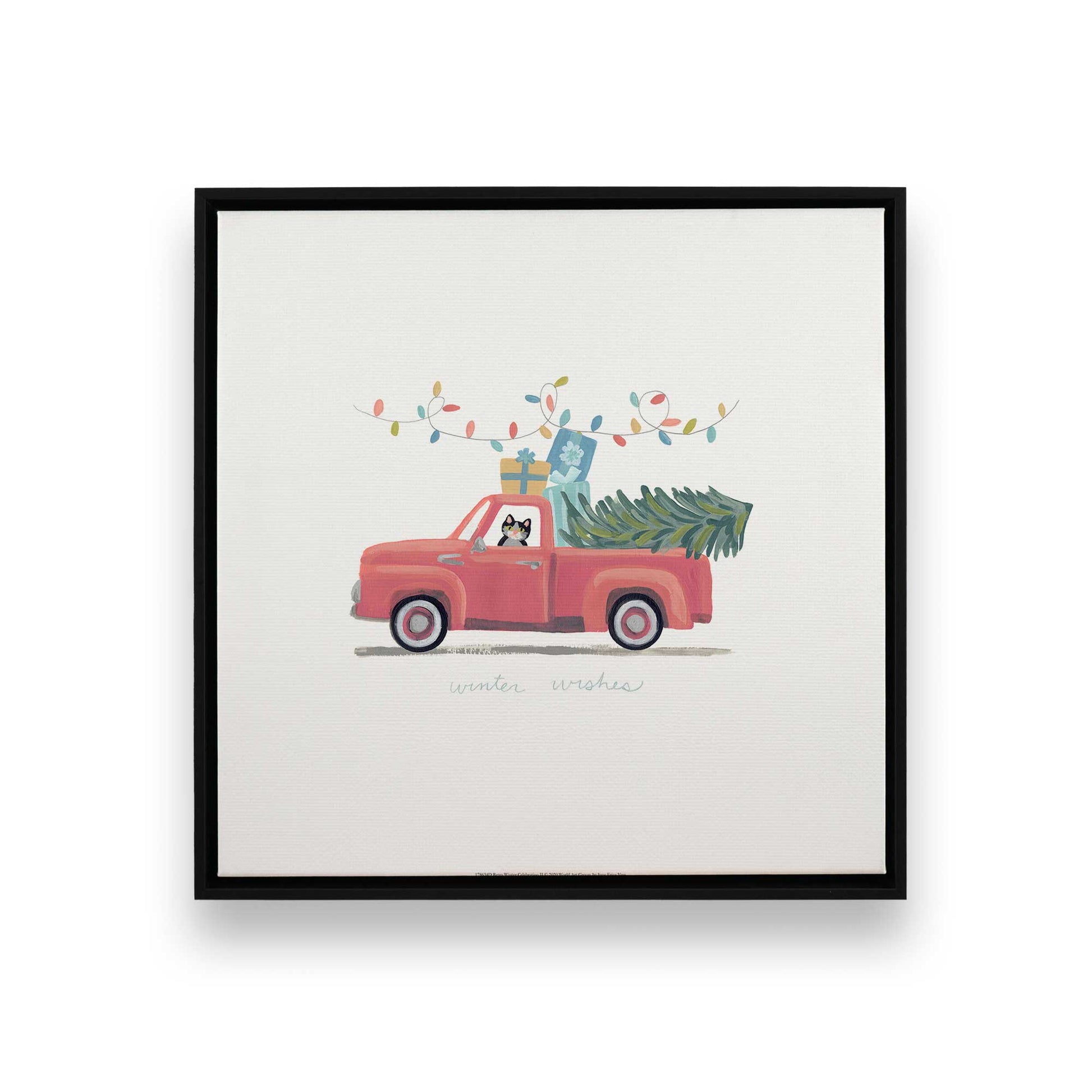 [Color:Satin Black], Picture of art in a Satin Black frame