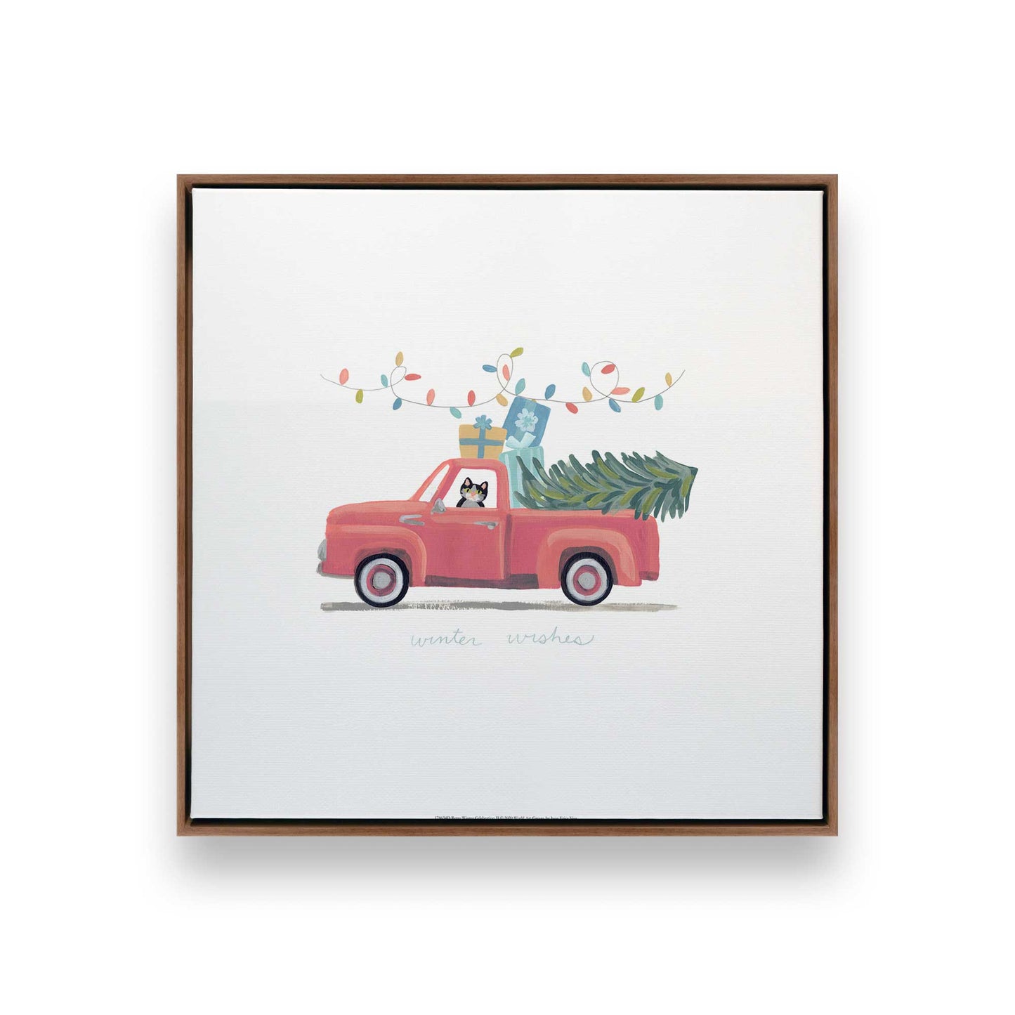 [Color:Walnut], Picture of art in a Walnut frame