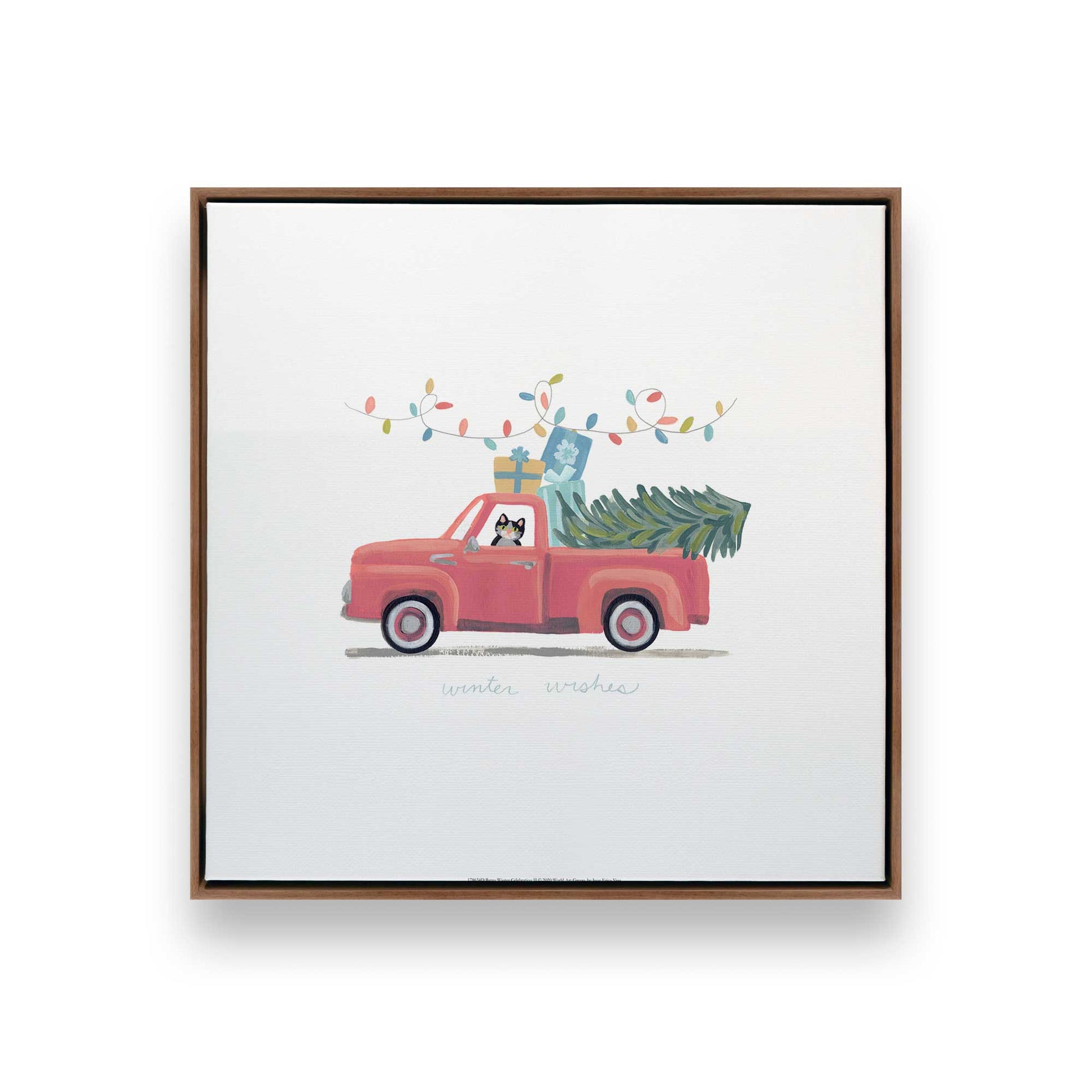 [Color:Walnut], Picture of art in a Walnut frame