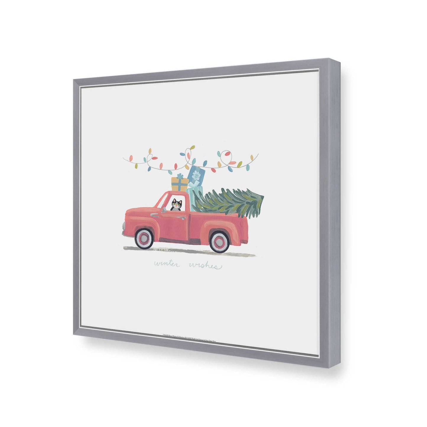 [Color:Polished Chrome], Picture of art in a Polished Chrome frame of the corner