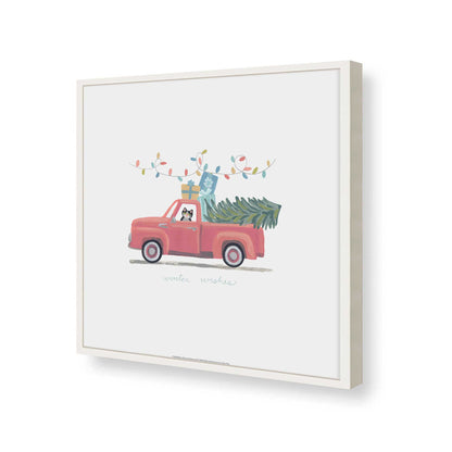 [Color:Opaque White], Picture of art in a Opaque White frame of the corner