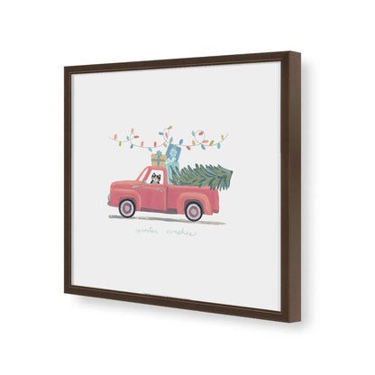 [Color:Espresso], Picture of art in a Espresso frame of the corner