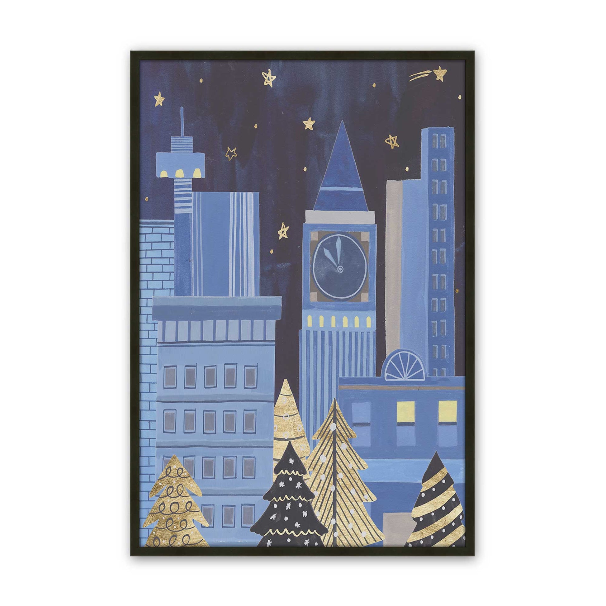 [Color:Satin Black], Picture of art in a Satin Black frame