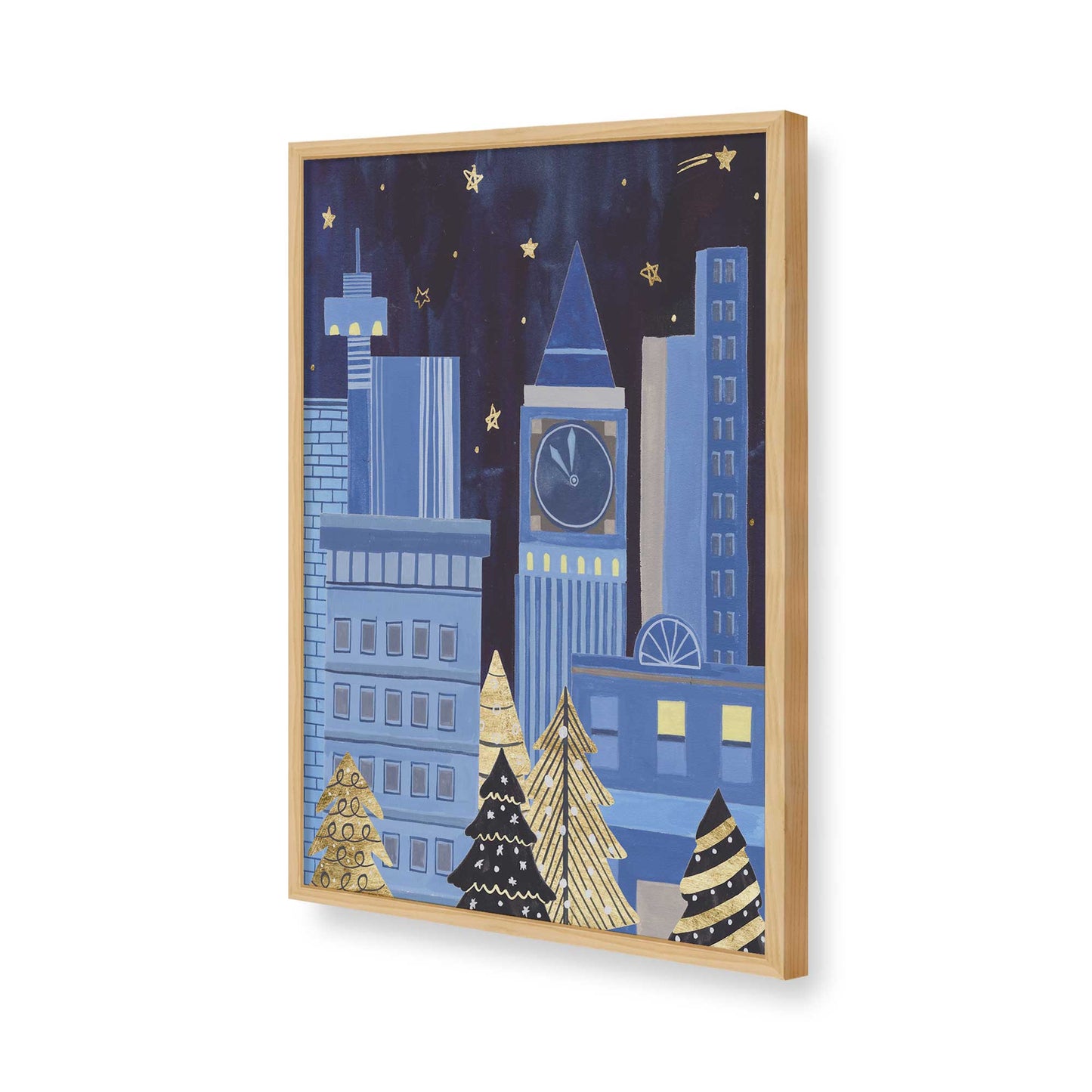 [Color:American Maple], Picture of art in a American Maple frame of the corner