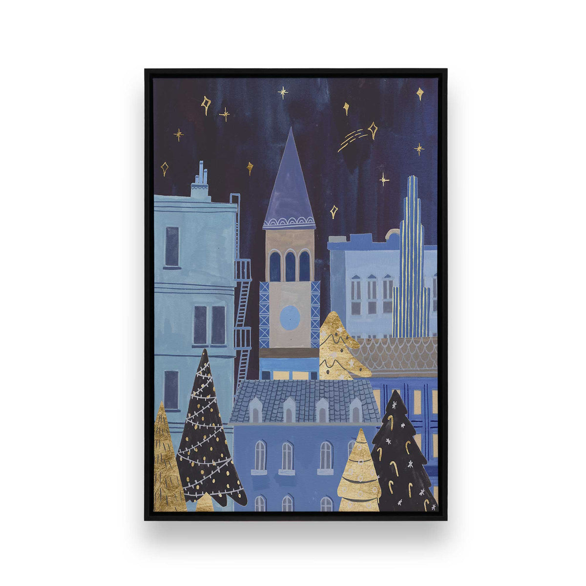 [Color:Satin Black], Picture of art in a Satin Black frame