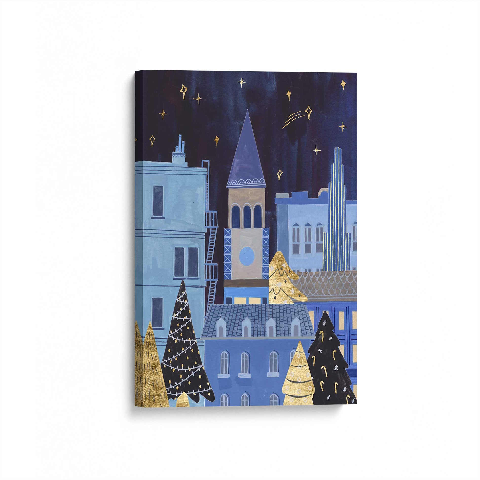 [Color:Stretched Canvas], Picture of art at an angle