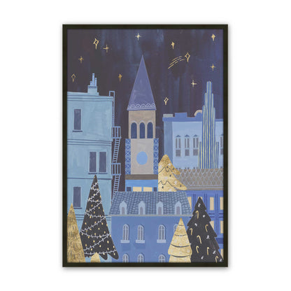 [Color:Satin Black], Picture of art in a Satin Black frame