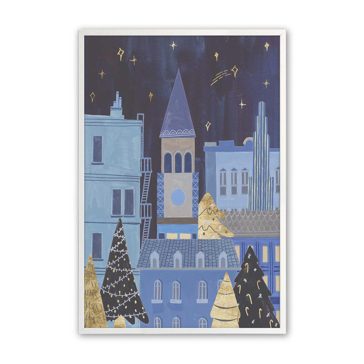 [Color:Opaque White], Picture of art in a Opaque White frame