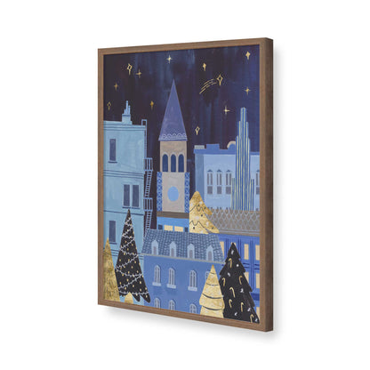 [Color:Walnut], Picture of art in a Walnut frame of the corner