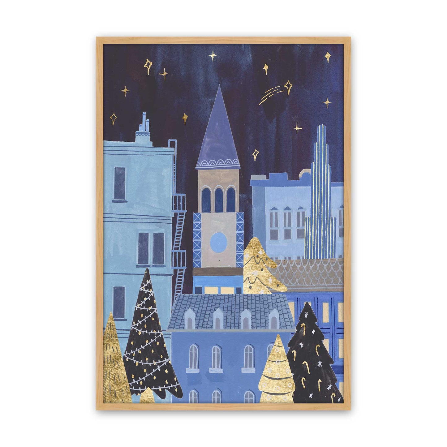 [Color:American Maple], Picture of art in a American Maple frame