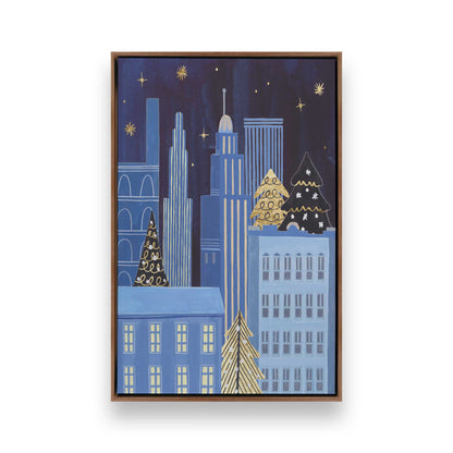 Twinkle Town Nights, Set of 4 Canvas Prints