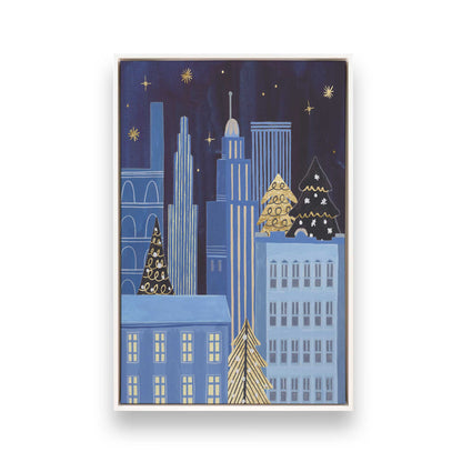 Twinkle Town Nights, Set of 4 Canvas Prints