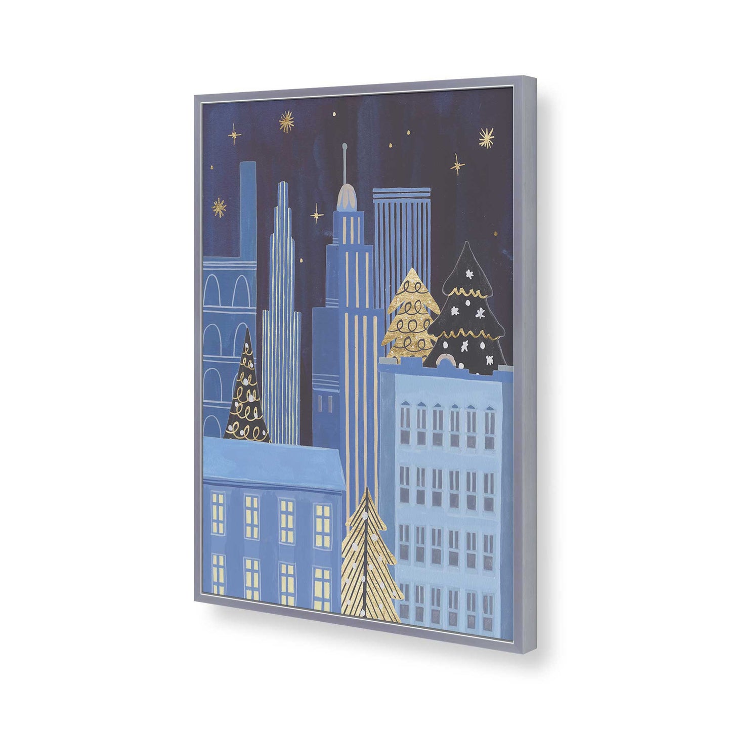 [Color:Polished Chrome], Picture of art in a Polished Chrome frame of the corner