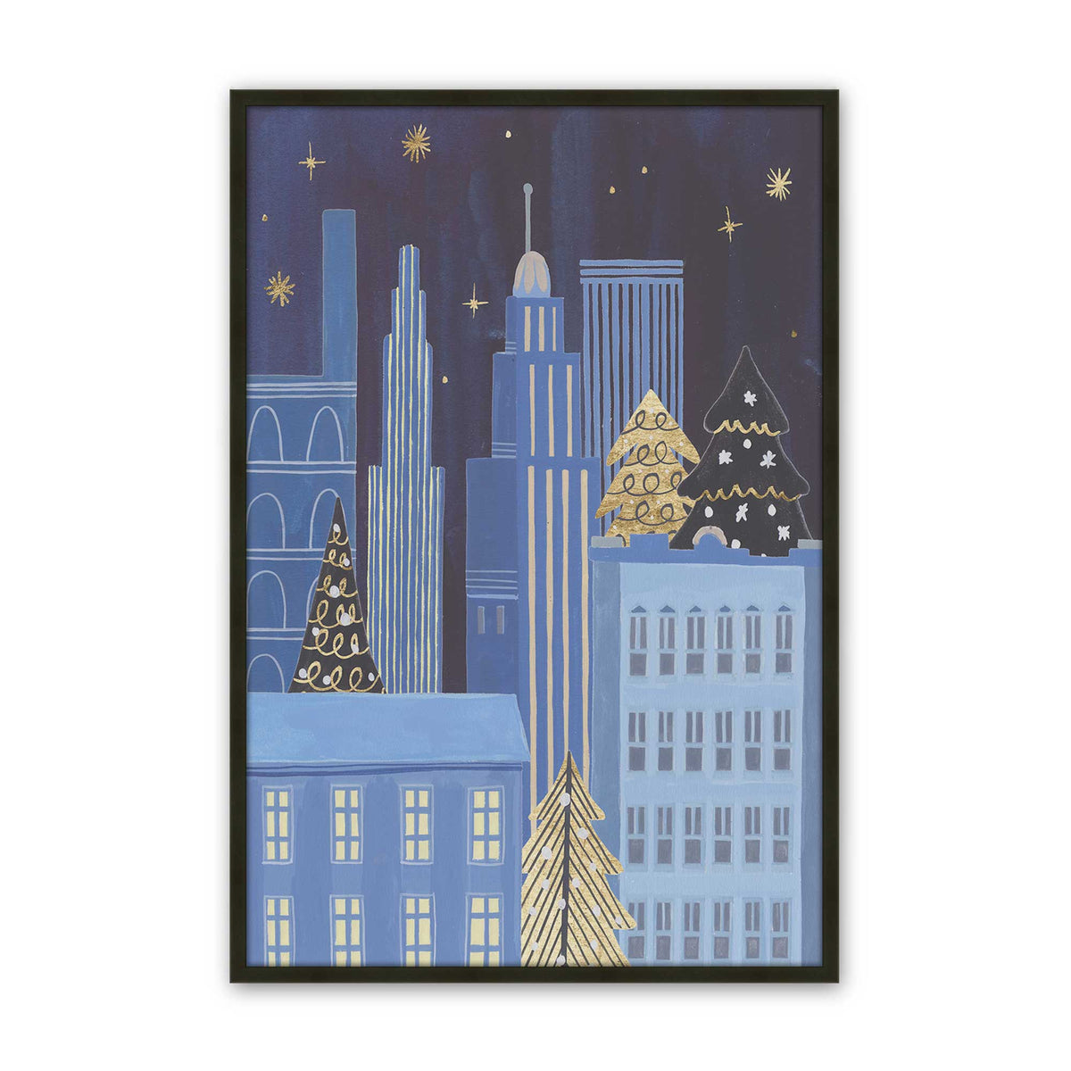 [Color:Satin Black], Picture of art in a Satin Black frame
