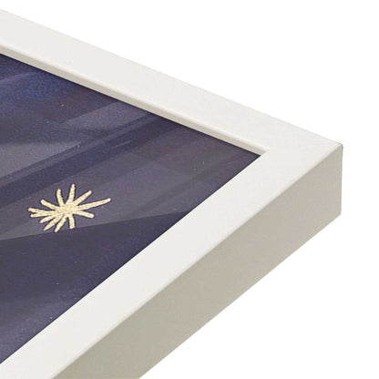 [Color:Opaque White], Picture of art in a Opaque White frame at an angle