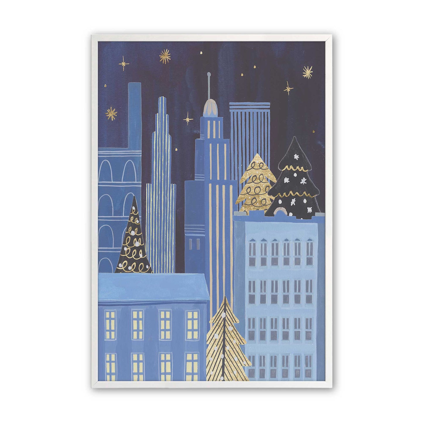 Twinkle Town Nights, Set of 4 Paper Prints