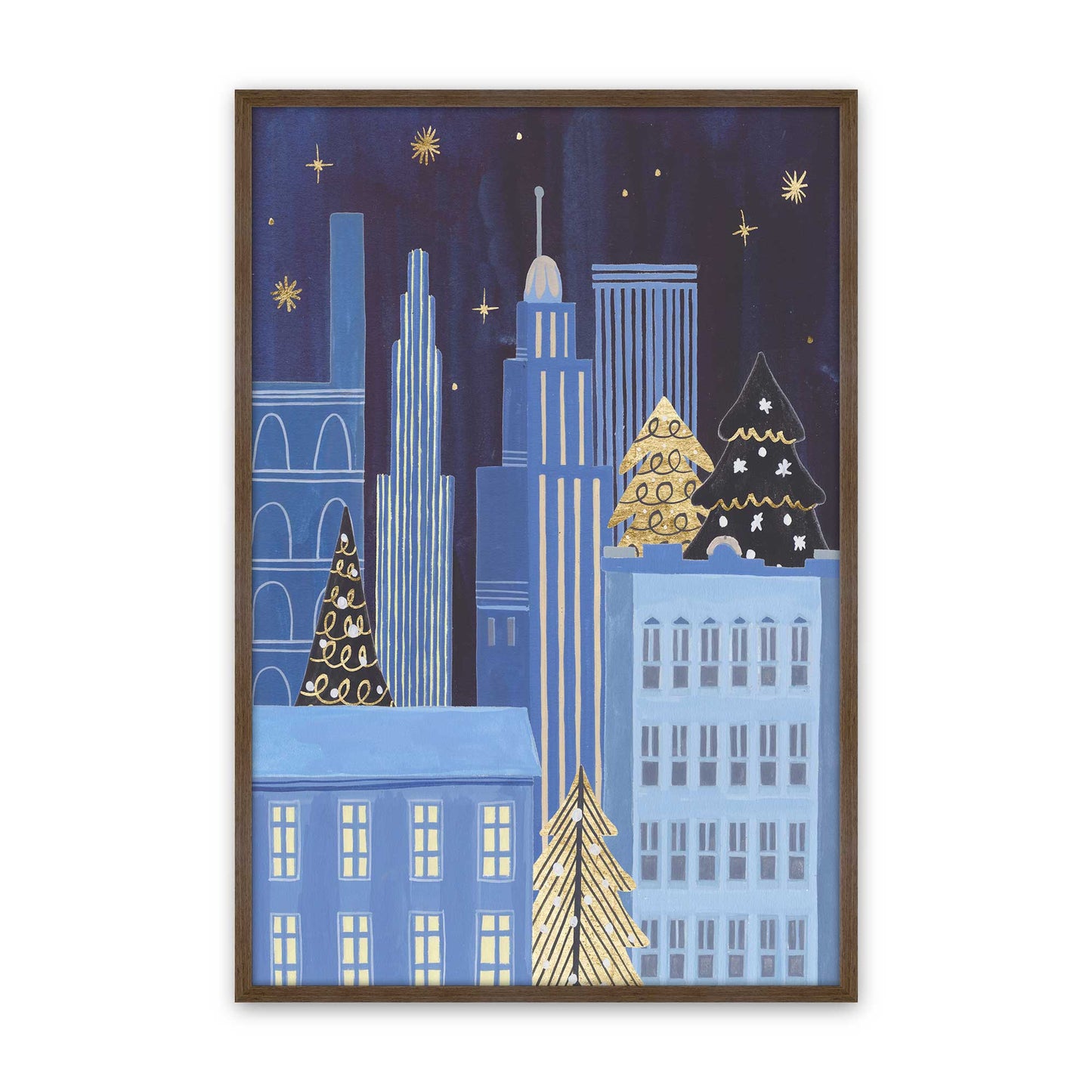 Twinkle Town Nights, Set of 4 Paper Prints