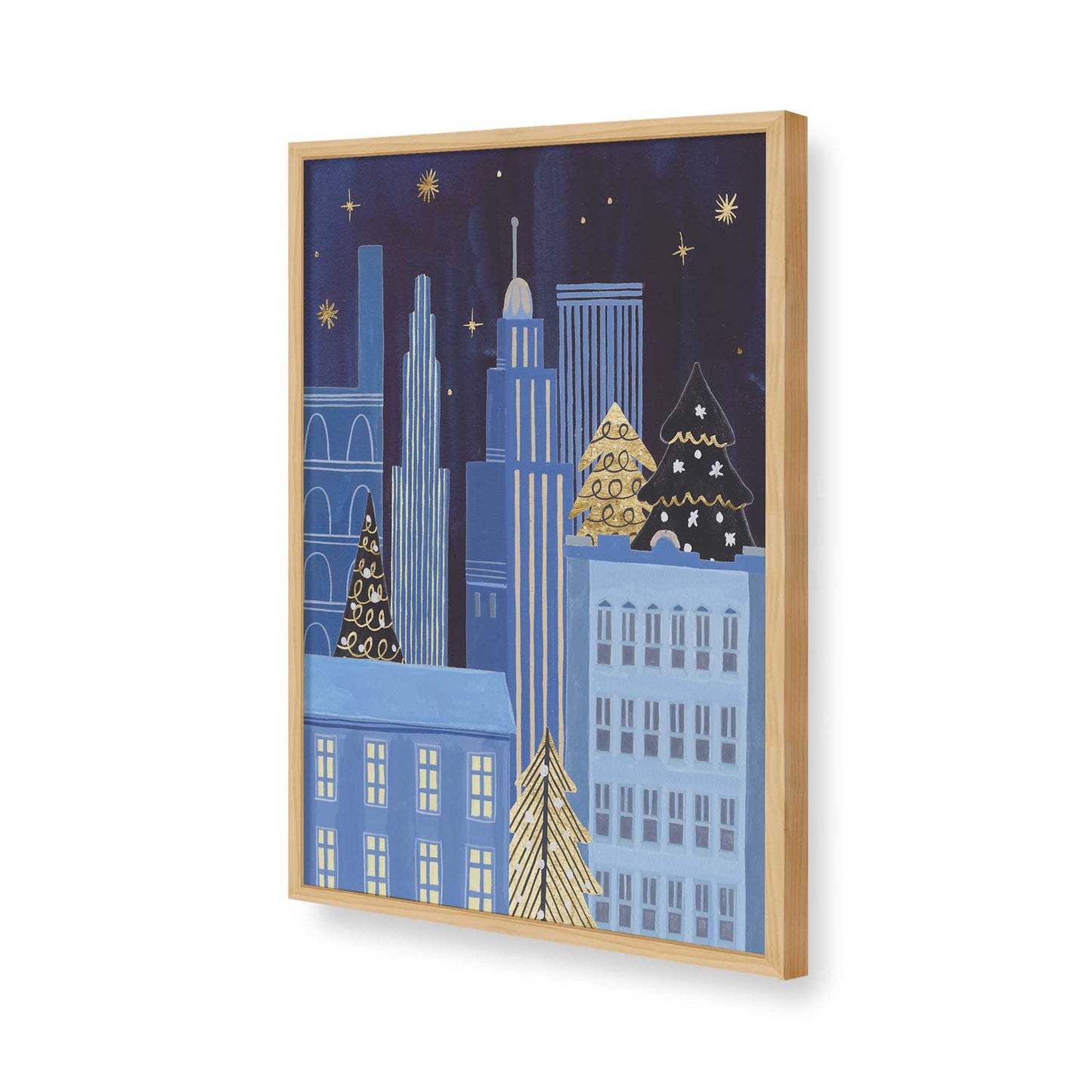 [Color:American Maple], Picture of art in a American Maple frame of the corner