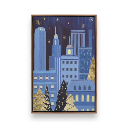 Twinkle Town Nights, Set of 4 Canvas Prints