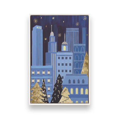 Twinkle Town Nights, Set of 4 Canvas Prints