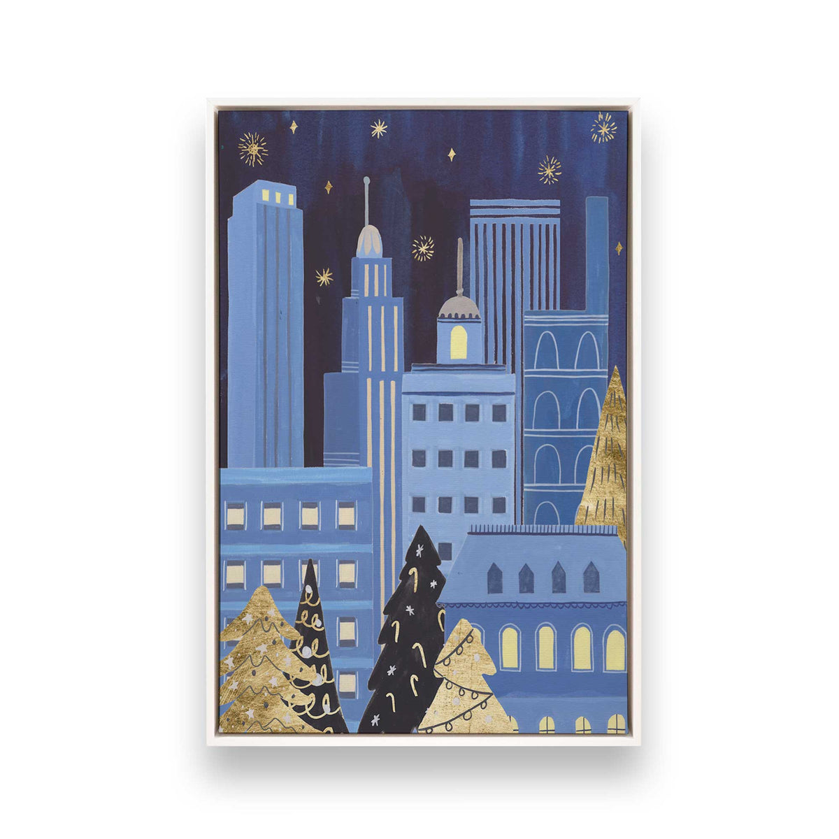 Twinkle Town Nights, Set of 4 Canvas Prints