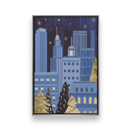 Twinkle Town Nights, Set of 4 Canvas Prints