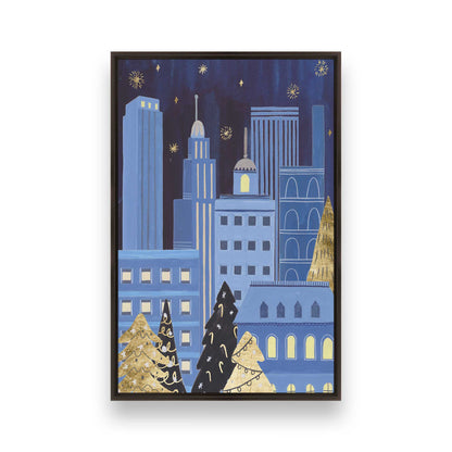 Twinkle Town Nights, Set of 4 Canvas Prints