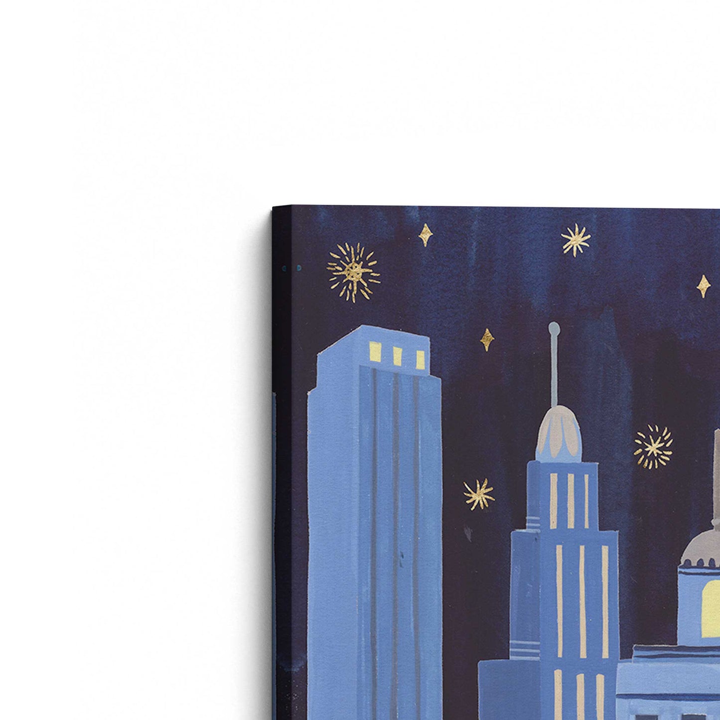 [Color:Stretched Canvas], Picture of the corner of the art