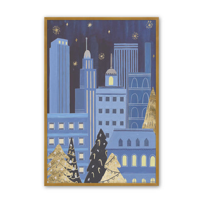 Twinkle Town Nights, Set of 4 Paper Prints