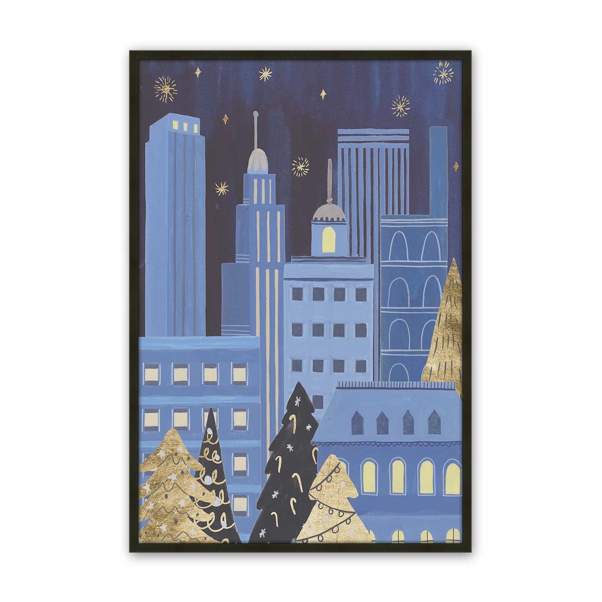 [Color:Satin Black], Picture of art in a Satin Black frame