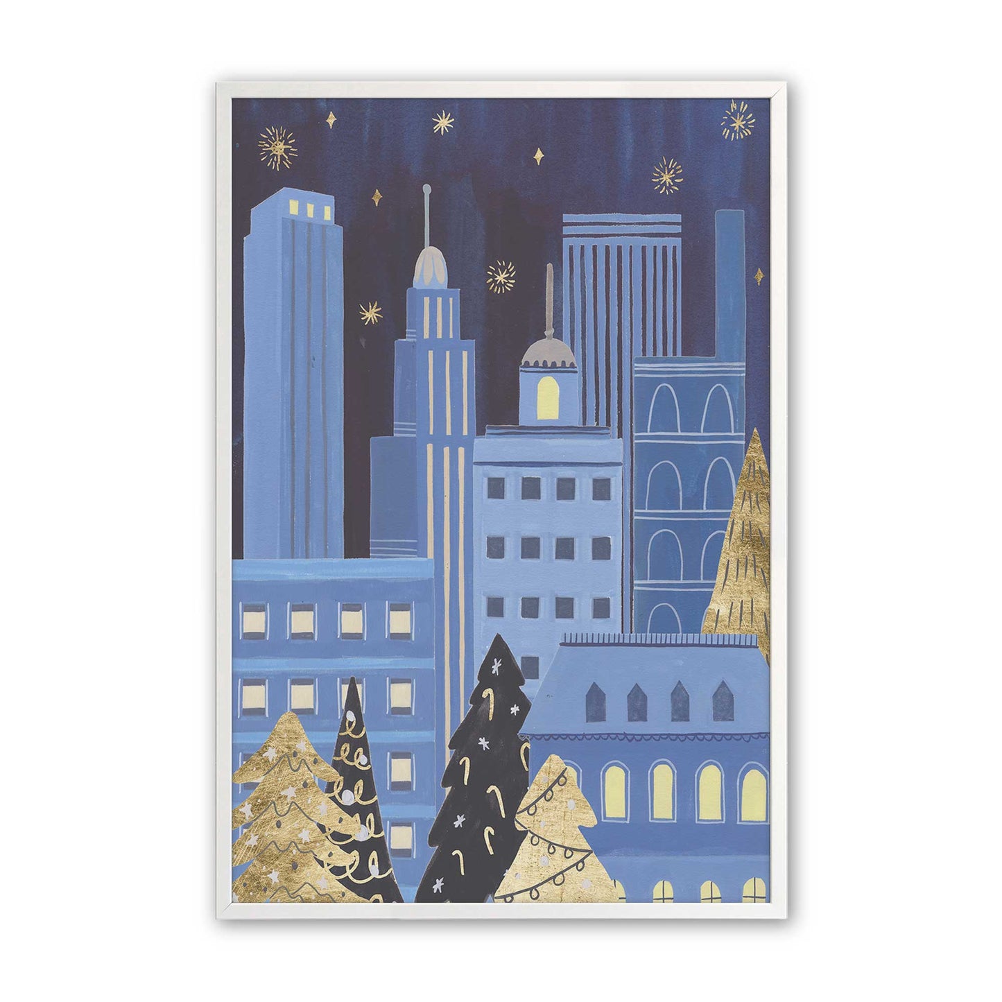 Twinkle Town Nights, Set of 4 Paper Prints