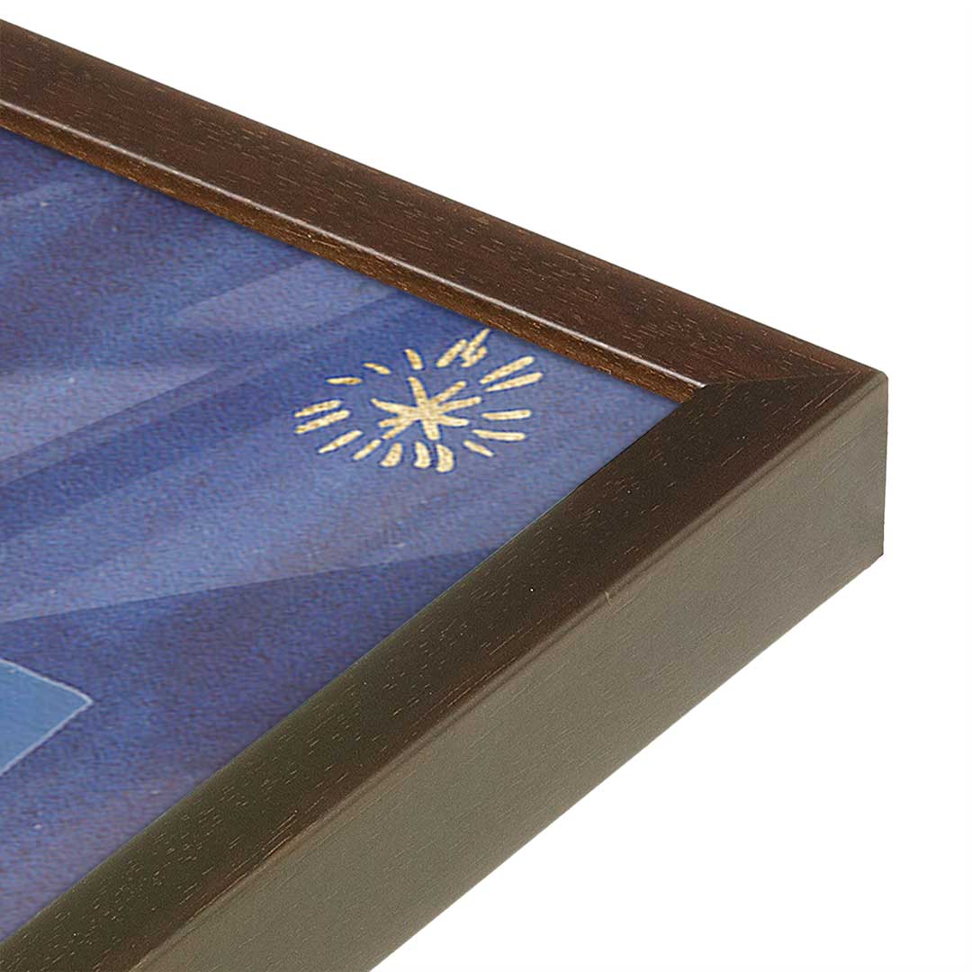 [Color:Belvinder Brown], Picture of art in a Belvinder Brown frame at an angle