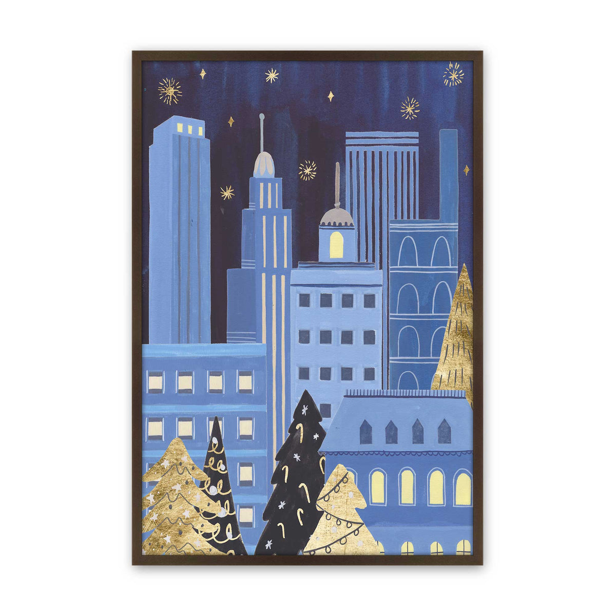 [Color:Belvinder Brown], Picture of art in a Belvinder Brown frame