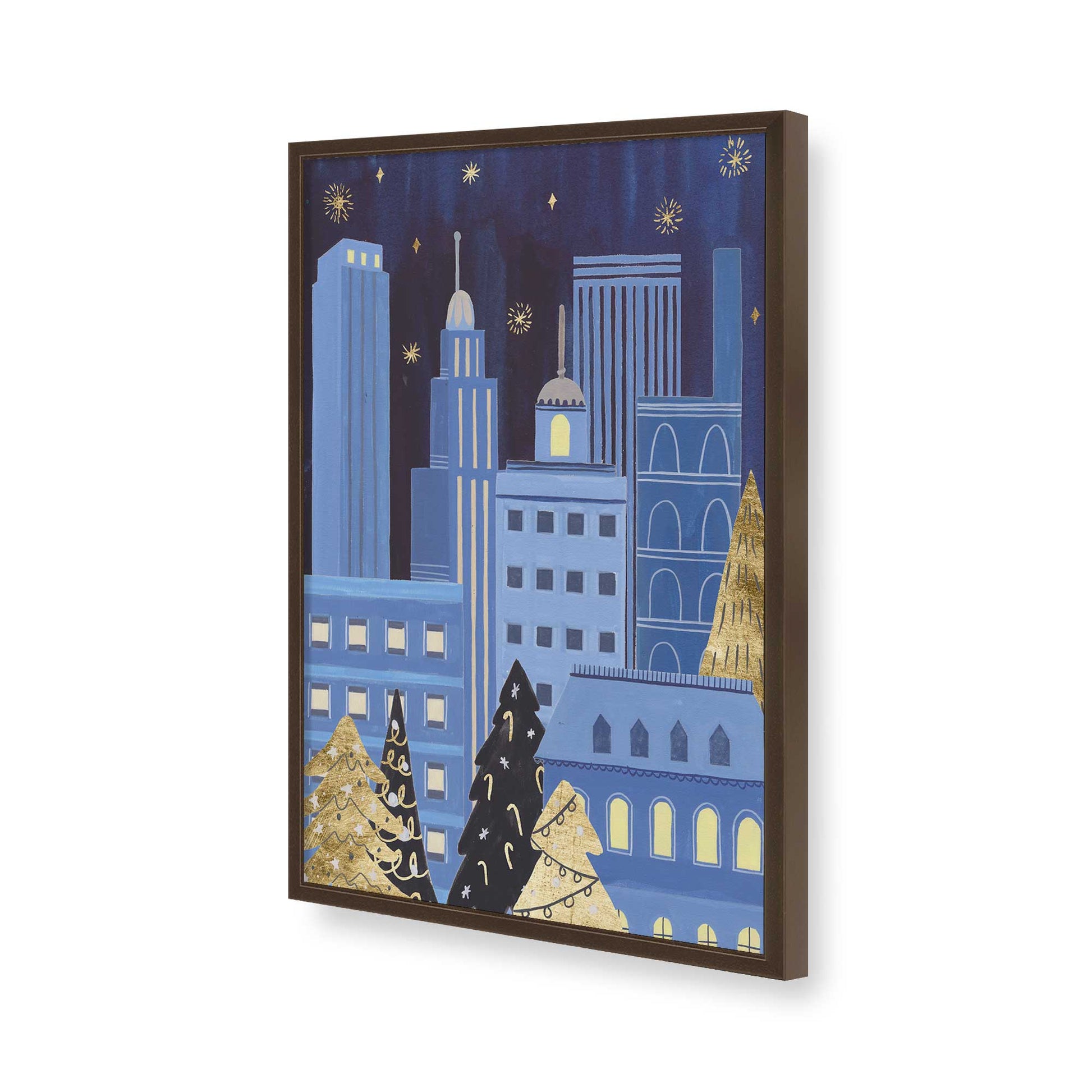 [Color:Belvinder Brown], Picture of art in a Belvinder Brown frame of the corner