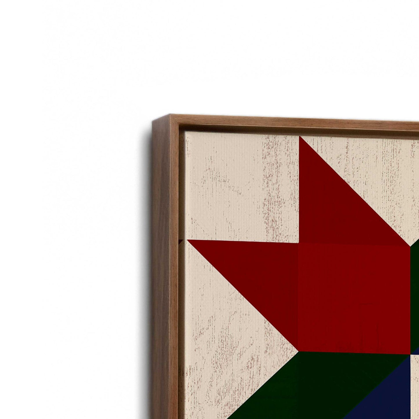 [Color:Walnut], Picture of art in a Walnut frame at an angle