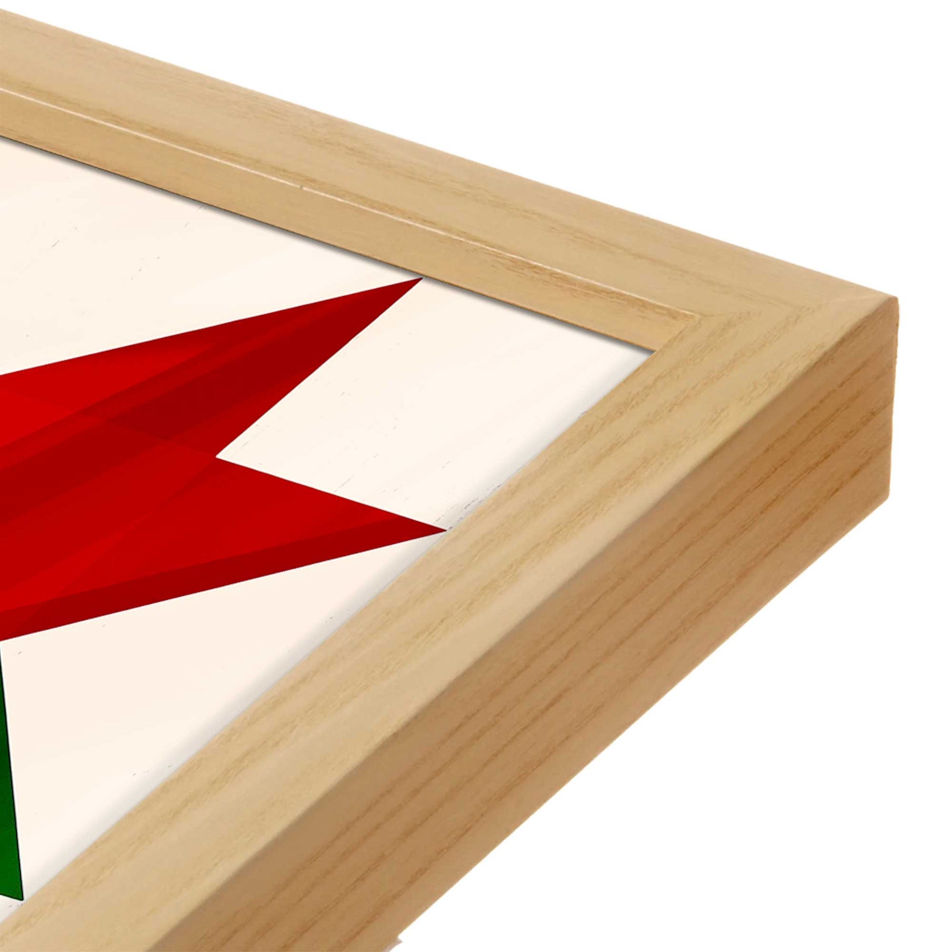 [Color:Espresso], Picture of art in a Espresso frame at an angle